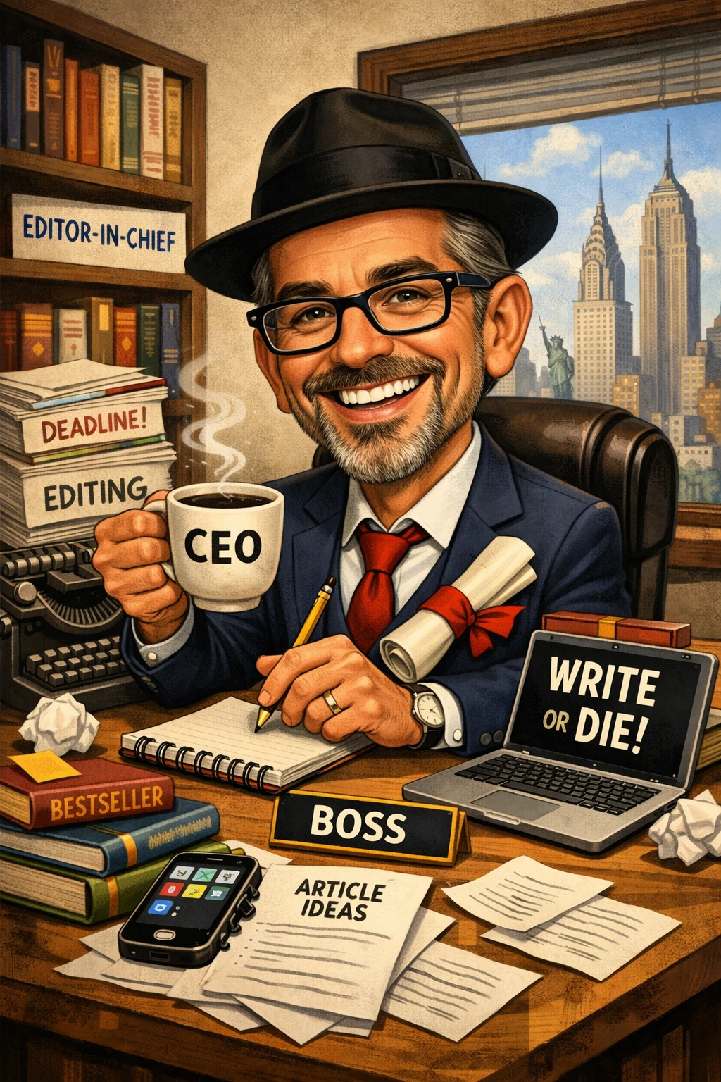 Quirky Quad Founder Silhouette